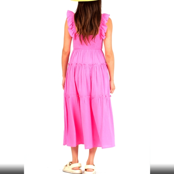 Lucca Couture Gauze Smocked Tiered Dress - Picture 2 of 2